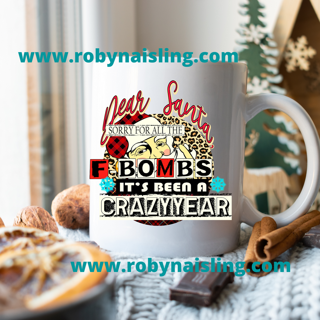 F Bomb Christmas Ceramic  Mug